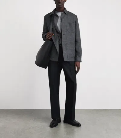 Corneliani Linen-wool Overshirt