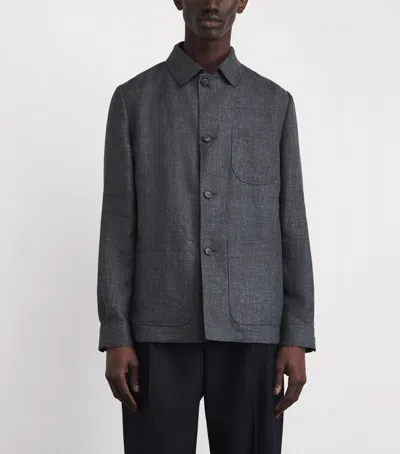 Corneliani Linen-wool Overshirt