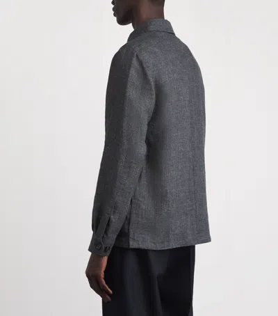Corneliani Linen-wool Overshirt