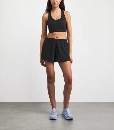 On Train Stretch-nyl Bra Top In Black