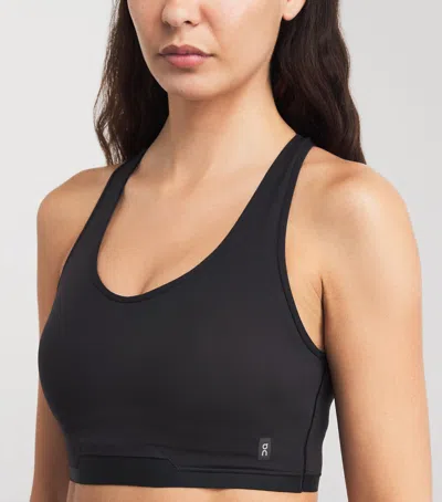 On Train Stretch-nyl Bra Top In Black