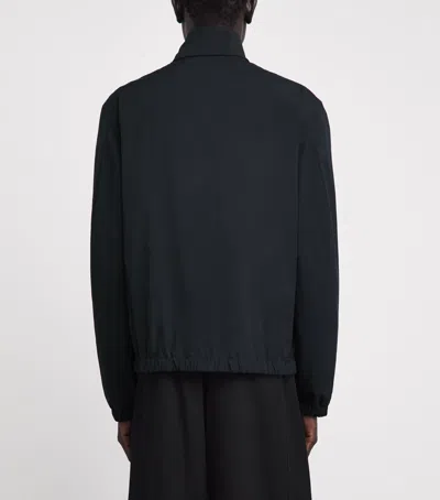 Moncler Danby High Collar Jacket Zipped Pocket In Black