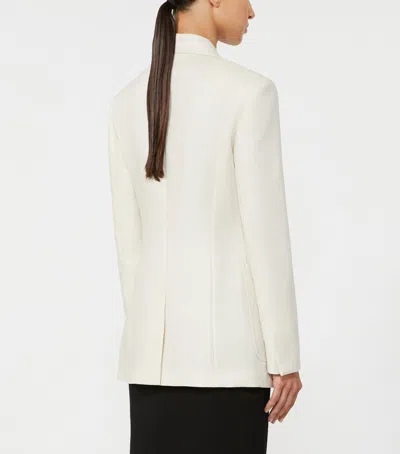 Max Mara Two-button Patch-pocket Jacket In Beige