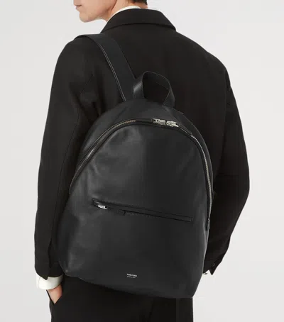Tom Ford Leather Backpack In Black