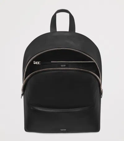 Tom Ford Leather Backpack In Black