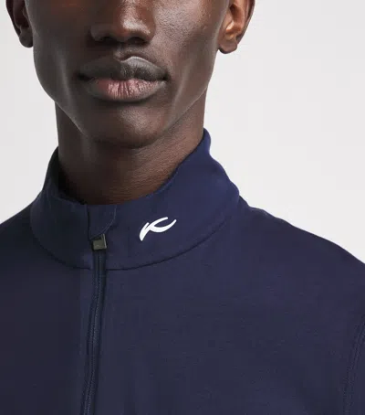 Kjus Capture Midlayer Half-zip Top In Navy