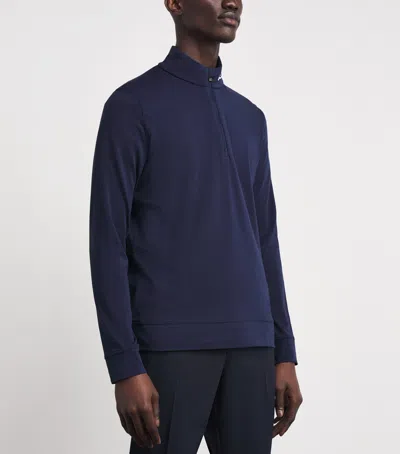 Kjus Capture Midlayer Half-zip Top In Navy