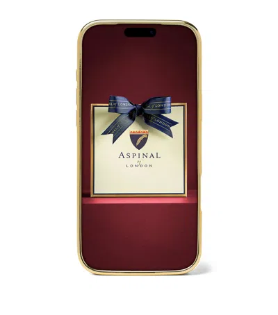 Aspinal Of London Leather Iphone 17 Pro Max Case In Red