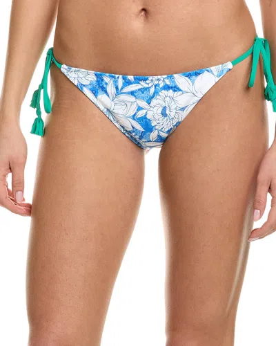 Johnny Was Clio String Bikini Bottom In Multi In Blue