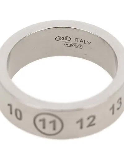 Maison Margiela 'numeric' Ring In Silver
