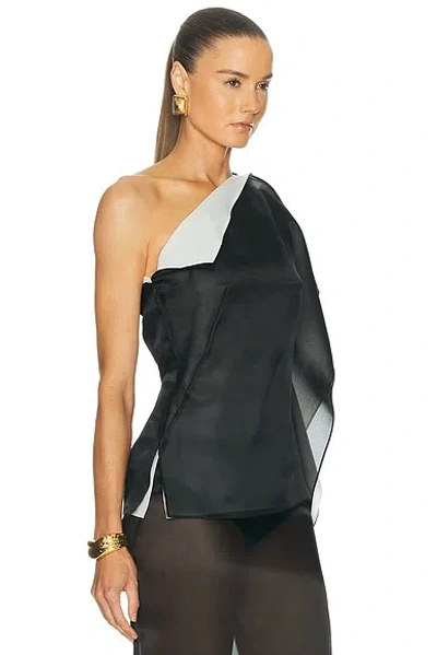 Rohe Sculptural Double-layered Top In Black