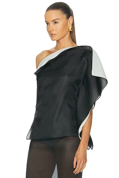 Rohe Sculptural Double-layered Top In Black