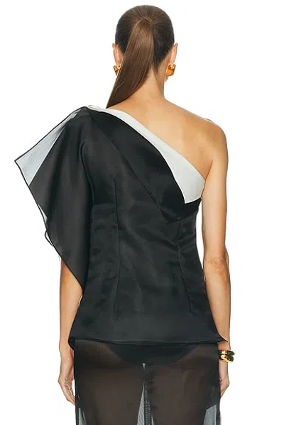 Rohe Sculptural Double-layered Top In Black