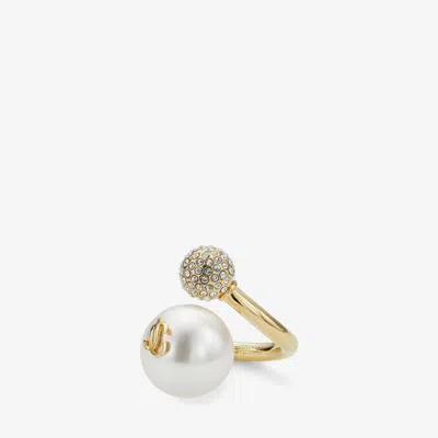 Jimmy Choo Auri Ring In White
