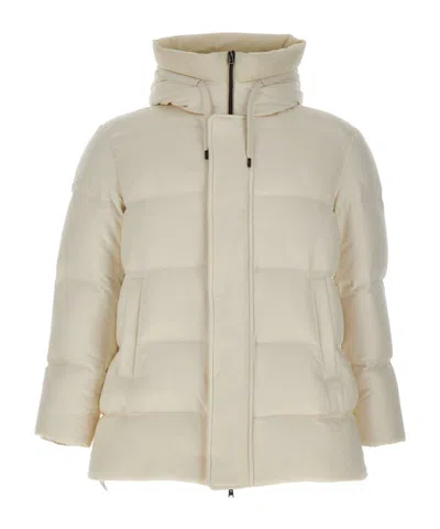 Herno Long-sleeved Down Jacket In Multi