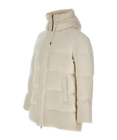 Herno Long-sleeved Down Jacket In Multi