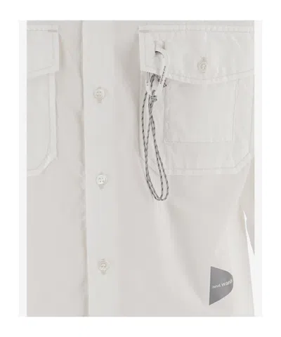 And Wander Cotton-blend Shirt With Classic Collar In Multi