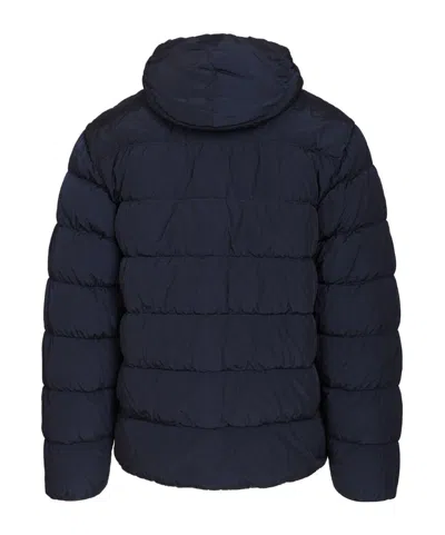 C.p. Company C.p.company Total Eclipse Shell Padded Hooded Lens Jacket In Blue