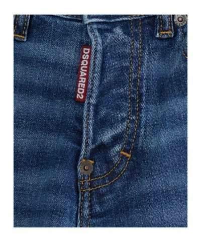 Dsquared2 Belt-loop Jeans In Blue