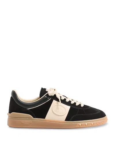 Valentino Upvillage Logo Sneakers Round Toe Rubber In Black