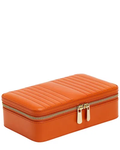 Wolf Handmade Maria Medium Zip Case In Orange