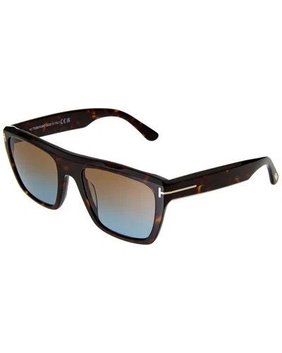 Tom Ford Alberto 55mm Gradient Square Sunglasses In Multi