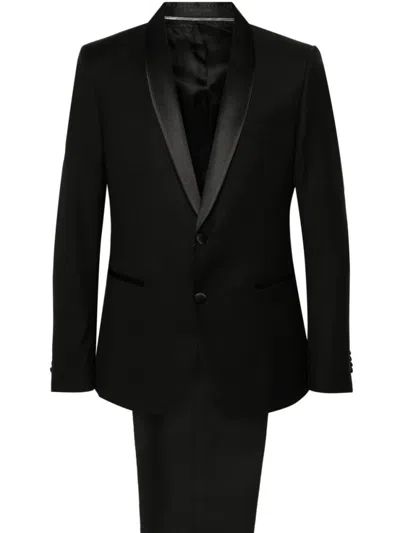 Corneliani Single-breasted Dinner Suit In Black