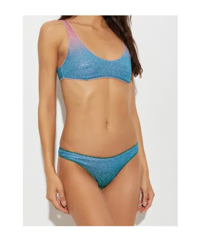 Oseree Blue Polyamide Bikini In Blue