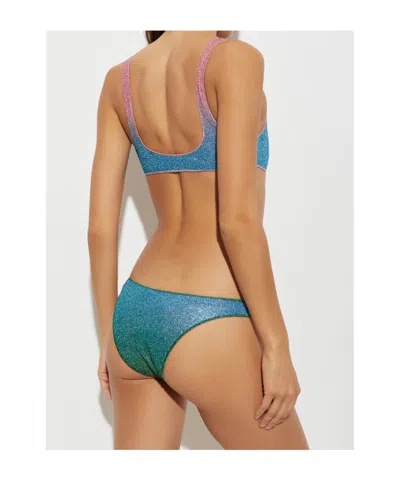 Oseree Blue Polyamide Bikini In Blue