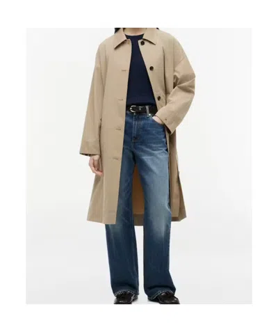 Tommy Hilfiger Water Repellent Twill Single Breasted Coat In Camel