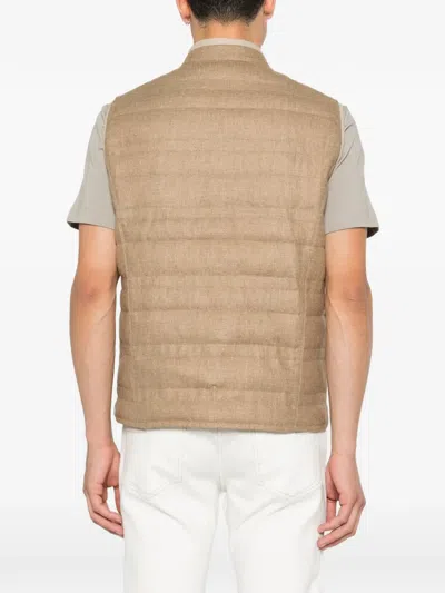 Corneliani Quilted Gilet In Multi