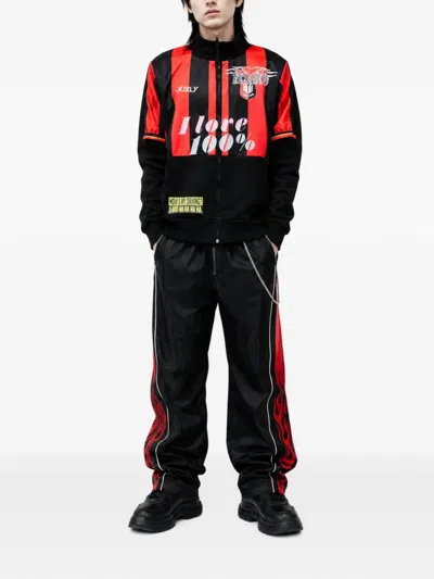 Prototypes Striped Panelled Jacket In Multi