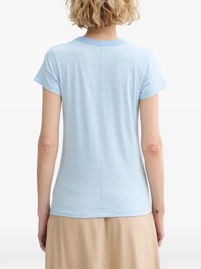 Rag & Bone The Slub Short Sleeve Tee In Blue