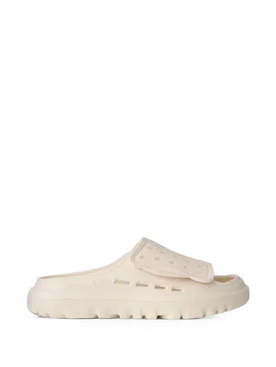 Ugg Peakmod Touch-strap Mesh-panel Slides In White