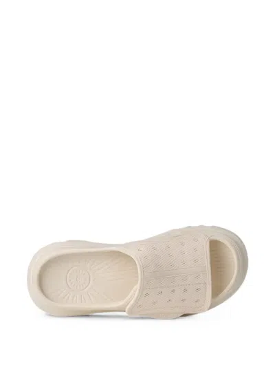 Ugg Peakmod Touch-strap Mesh-panel Slides In White