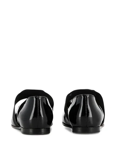 Givenchy Patent Leather Flats In Black