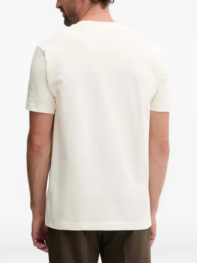 Gant Embroidered-patch T-shirt In White
