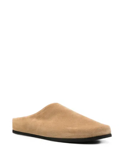 Dear Frances Suede Vico Clogs In Brown