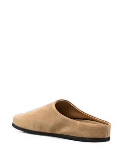 Dear Frances Suede Vico Clogs In Brown