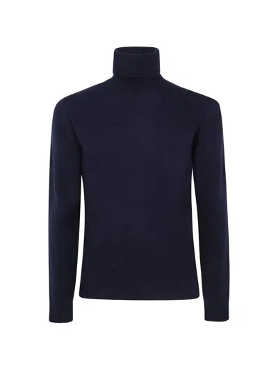 Nuur Long Sleeves Turtle Neck Sweater In Blue