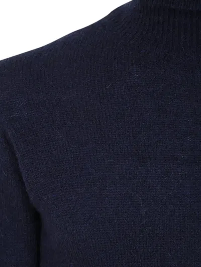 Nuur Long Sleeves Turtle Neck Sweater In Blue