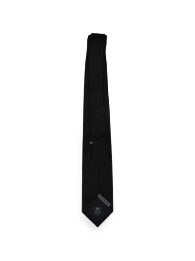 Corneliani Silk Tie In Black