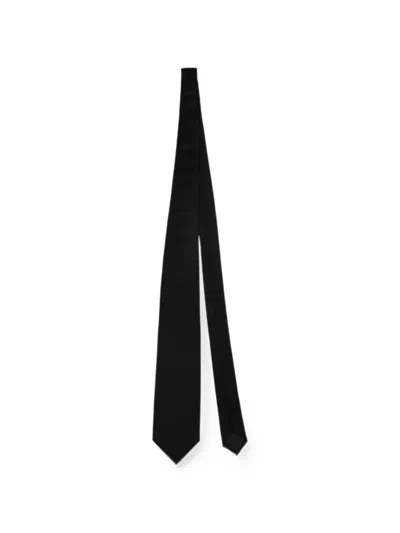 Corneliani Silk Tie In Black