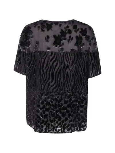 Pierre-louis Mascia Patchwork T-shirt In Black