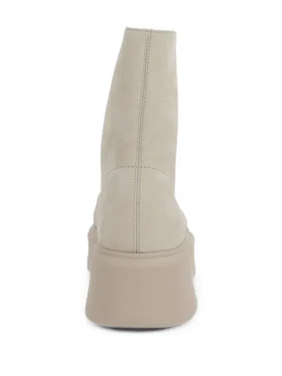 The Row Front-zipped Ankle Boots In Neutral
