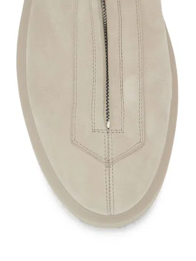 The Row Front-zipped Ankle Boots In Neutral