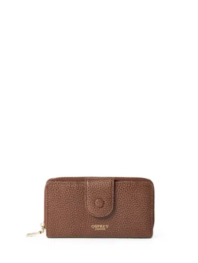 Osprey Medium Core Leather Wallet In Brown