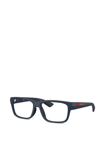 Prada Rectangle-frame Glasses In Blue