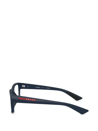 Prada Rectangle-frame Glasses In Blue