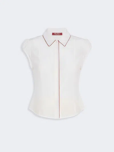 Max Mara Mstskipper Collared Button Up Blouse